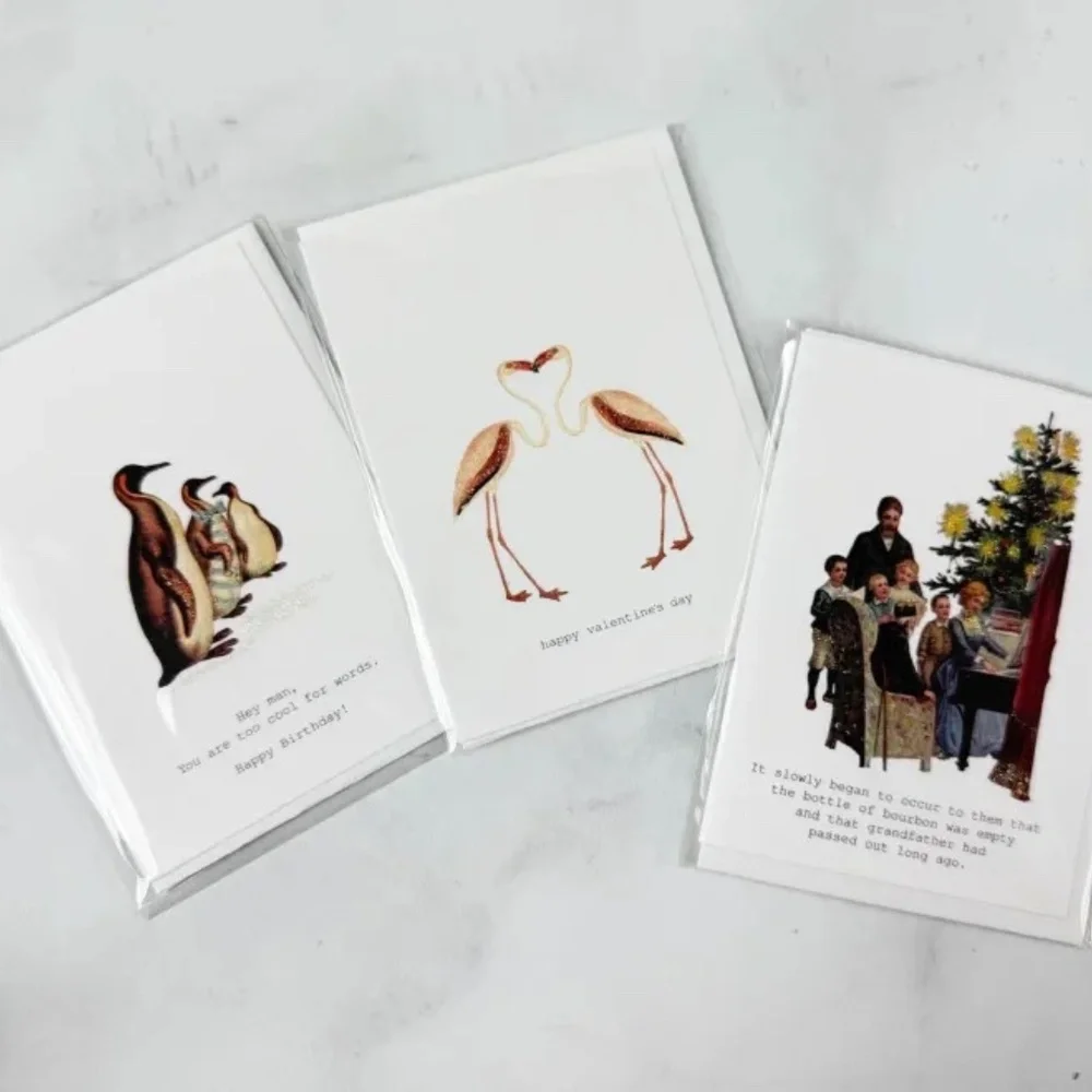 MARGOT ELENA TOKYO MILK Signature Stationery Set of 3 Cards NWT